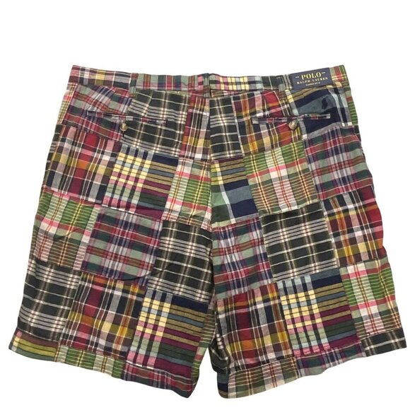 Polo Ralph Lauren Mens Madras Shorts Cotton Preppy Multi-Color Classic Fit 40 - Picture 3 of 10